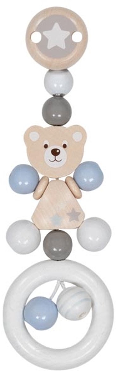 Goki Clip - Beer babyspeelgoed voor kinderwagen en buggy.