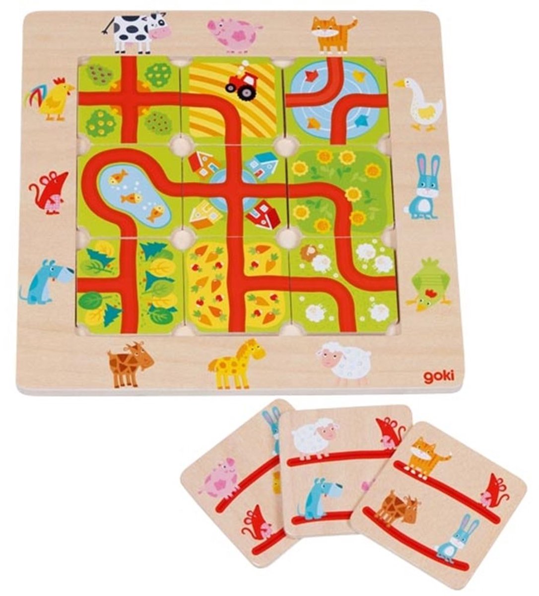 Goki Find the way, at the farm 21 x 21 cm