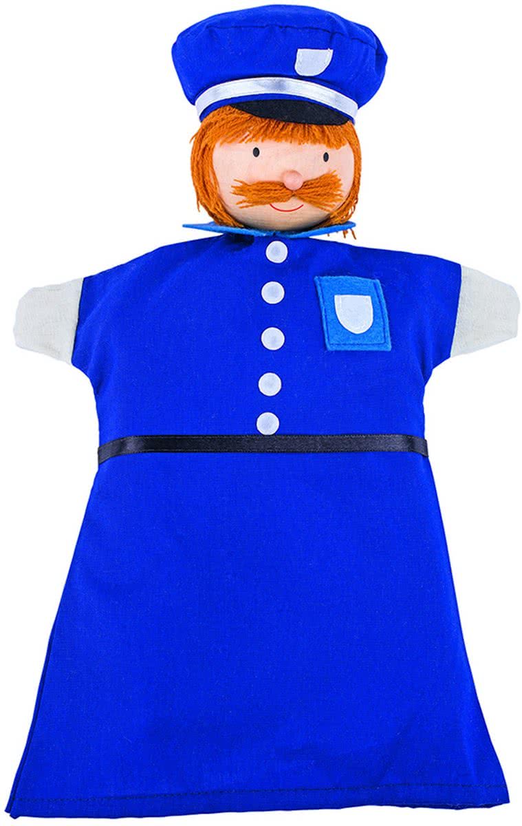 Goki Handpop politieman 30cm