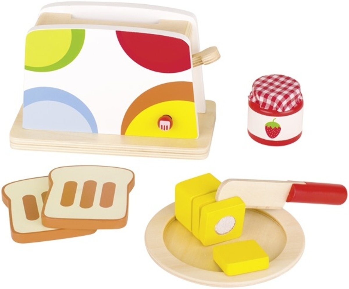   Houten Broodrooster Set 10-delig