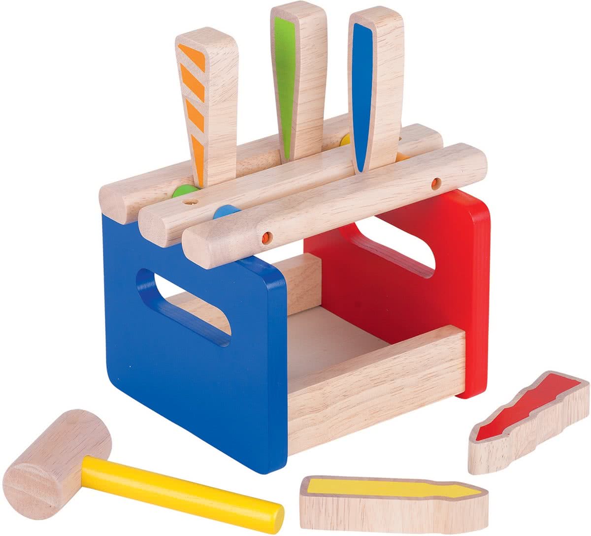   Houten Hamerbank: Klopbank 6-delig