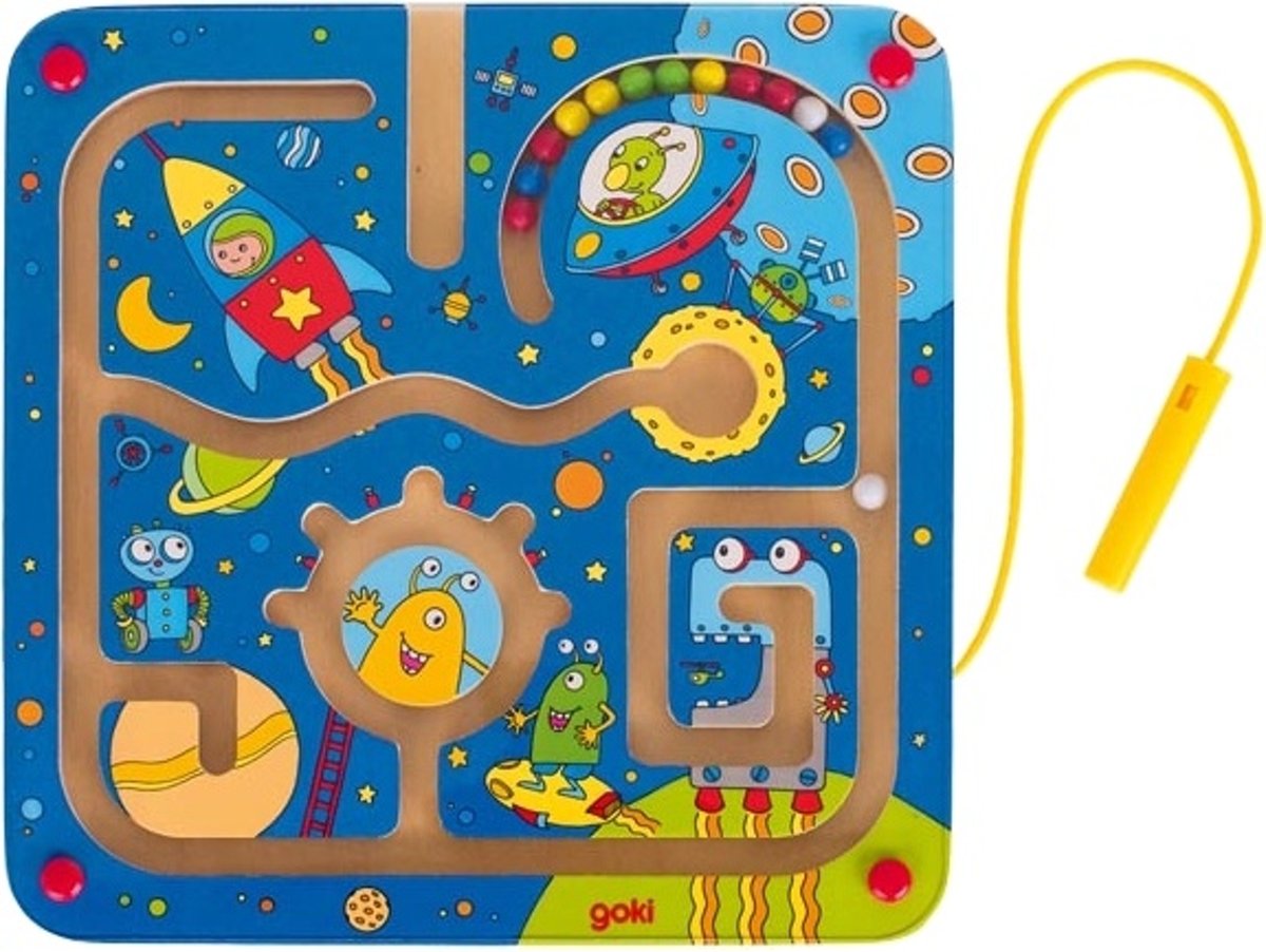   Houten Labyrint Puzzel Heelal 21 Cm