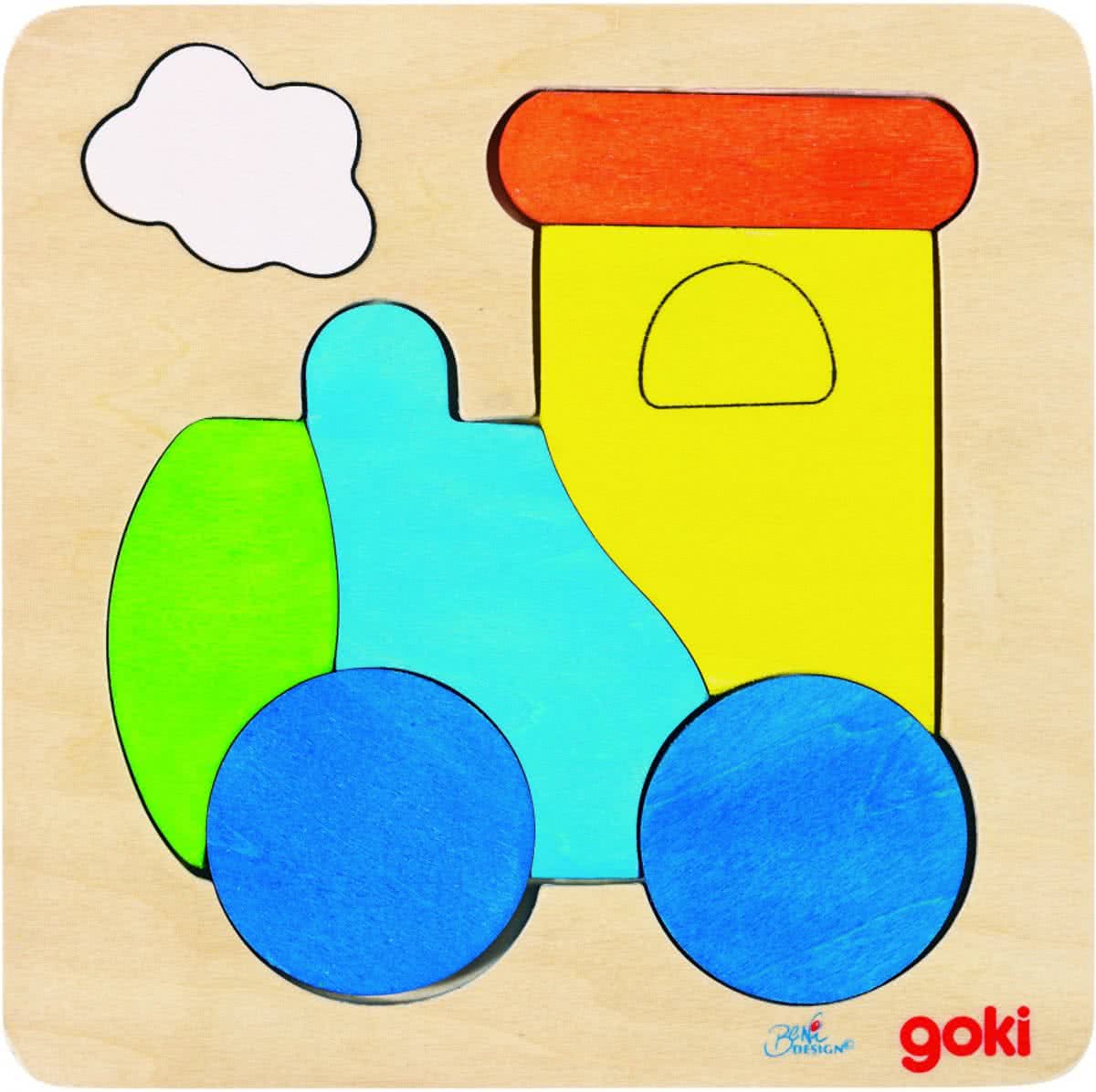   Inlegpuzzel locomotief 6-delig