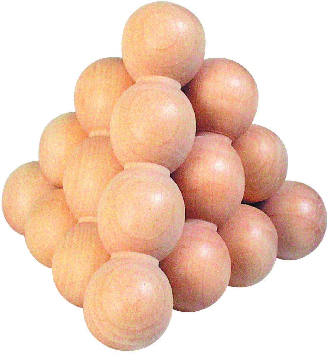   Knikkerpiramide: iq puzzel hout