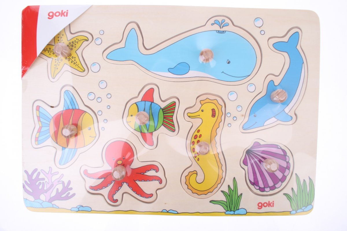   Knopjespuzzel Met Zeedieren 8-delig