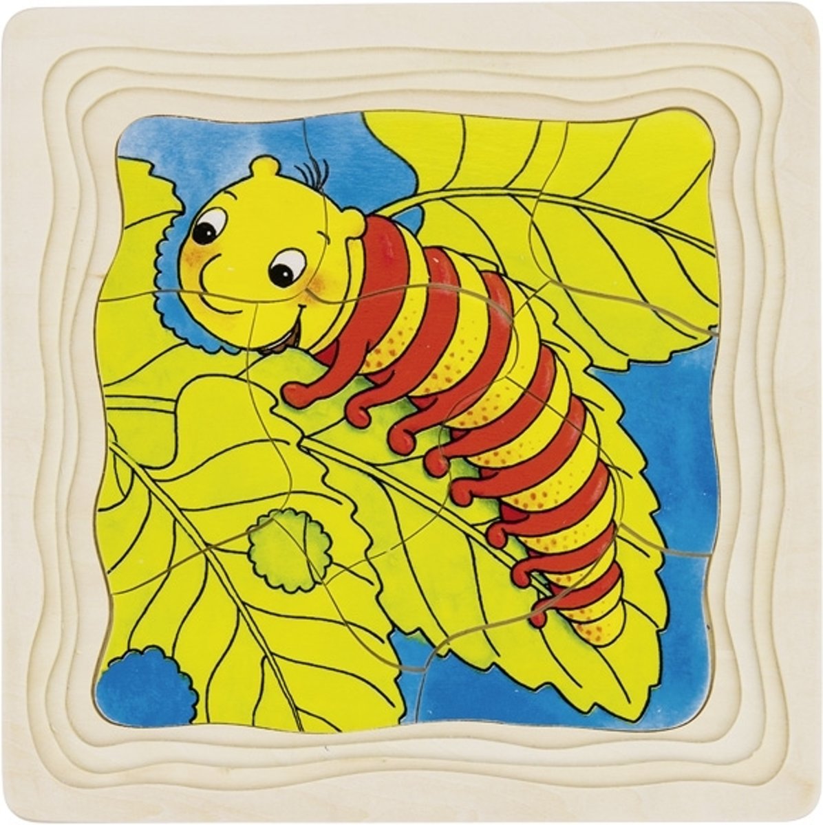 Goki Vlinder 4 lagen puzzel 44-delig