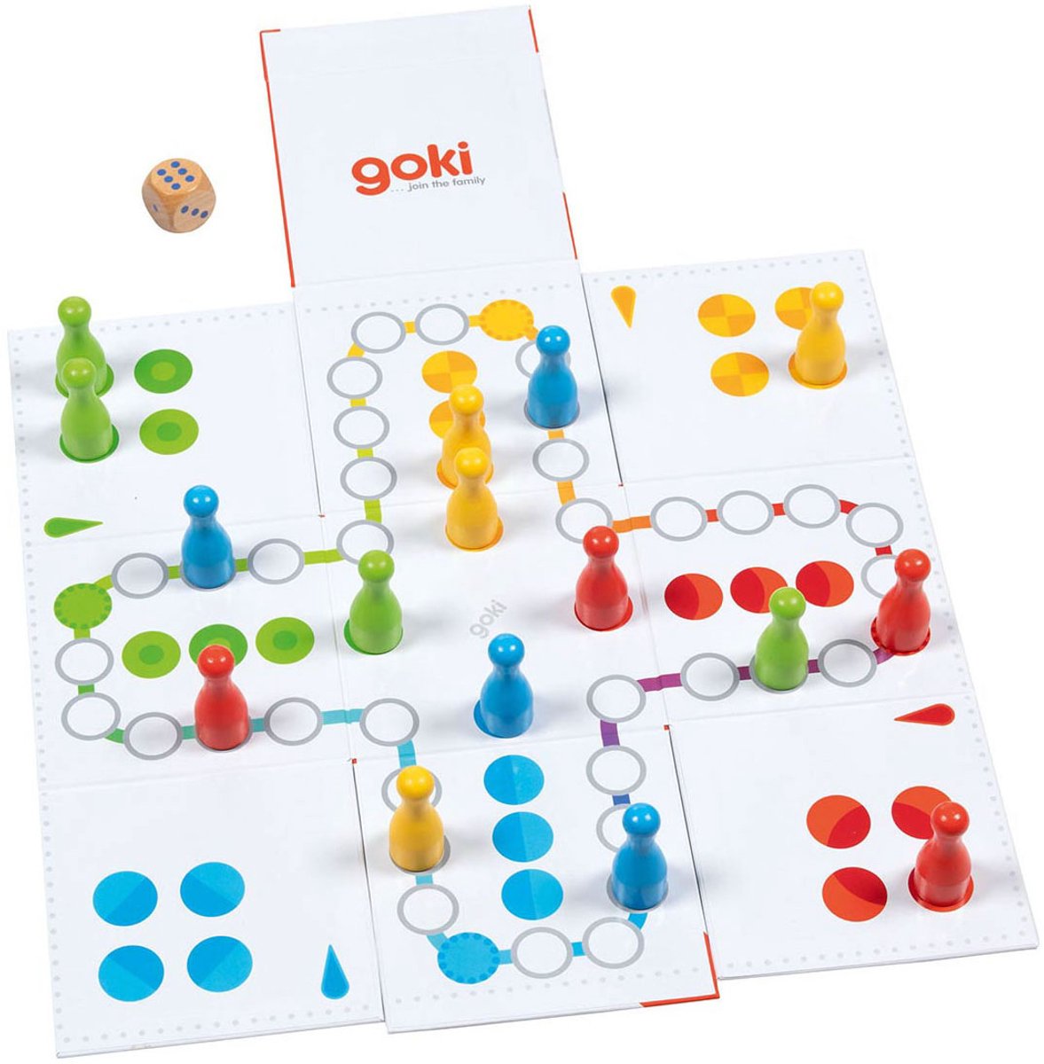 Goki XXL Ludo in Kubus Bordspel