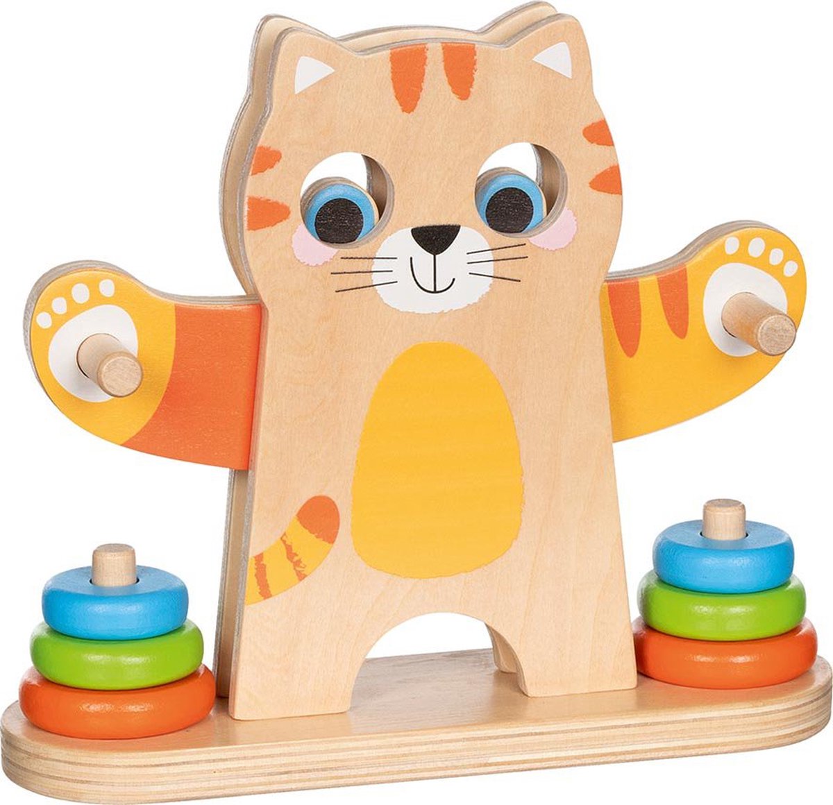 Goki balansspel - educatief speelgoed Kat Carlo van hout.