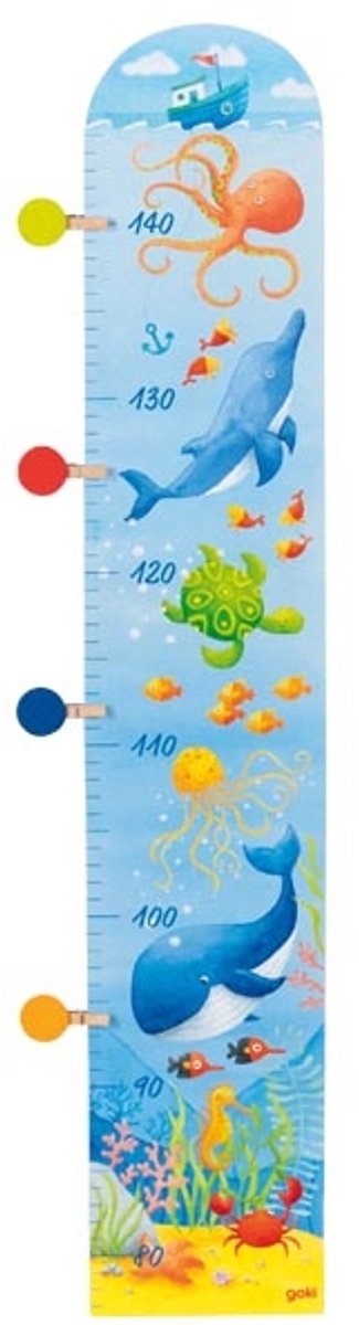   meetlat - walvis en zee groeimeter voor kinderen.