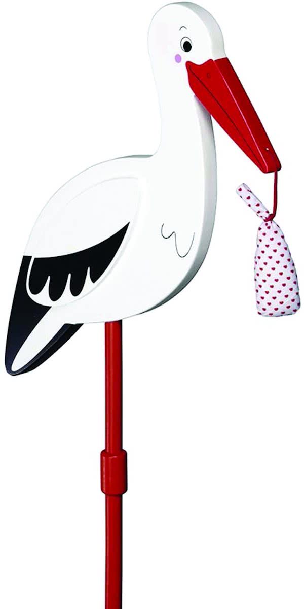 OOIEVAAR met BABYDOEKJE L77cm, hout