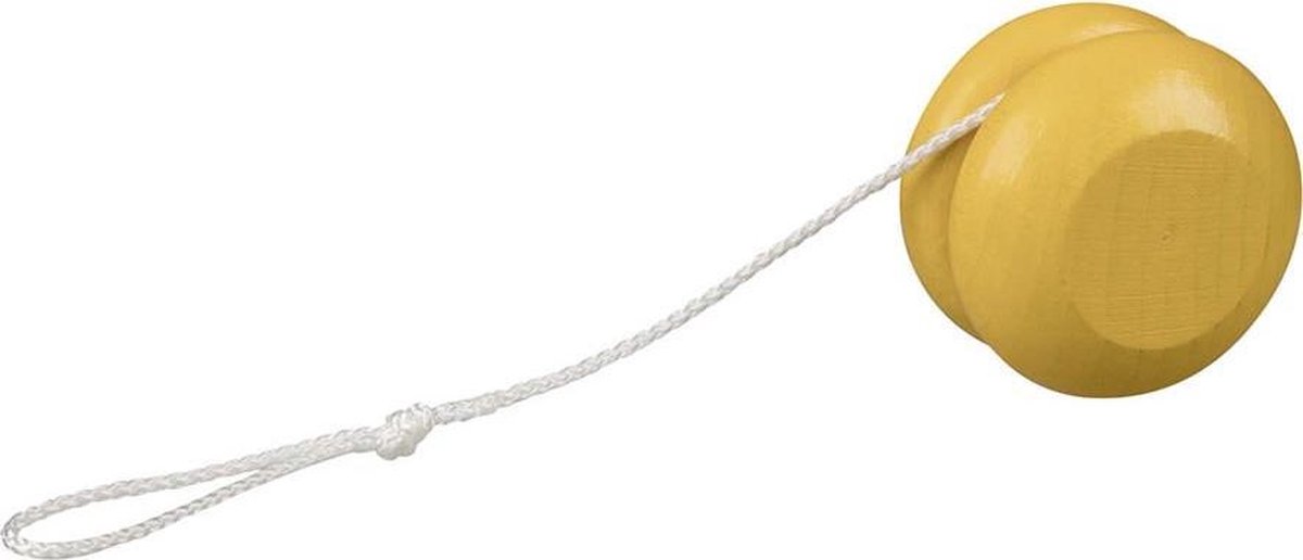 Yo-yo: GEEL diam.5cm, hout