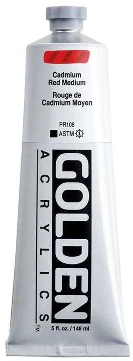 Golden Heavy Body Acrylverf Cadmiumrood Donker 148 ml