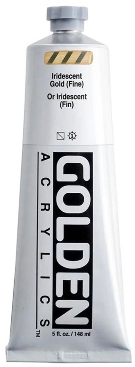 Golden Heavy Body Acrylverf Iriserend Goud (fijn) 148 ml