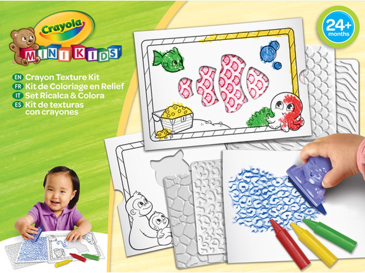 Crayola Crayon Texture kit - Krijt reliëf kleurset