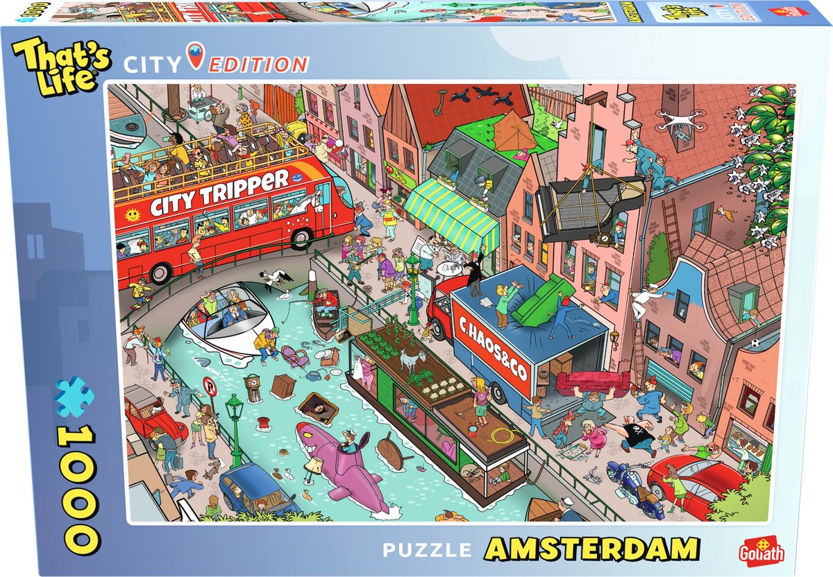 Goliath Thats Life City Edition Amsterdam - 1000 Puzzelstukjes - Legpuzzel (68x48cm)