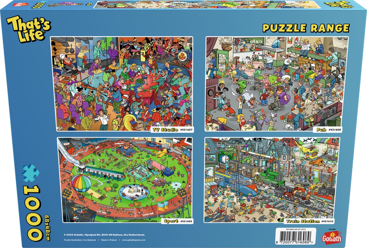 Goliath Thats Life: Pub Edition - 1000 Puzzelstukjes - Legpuzzel (68x48cm)
