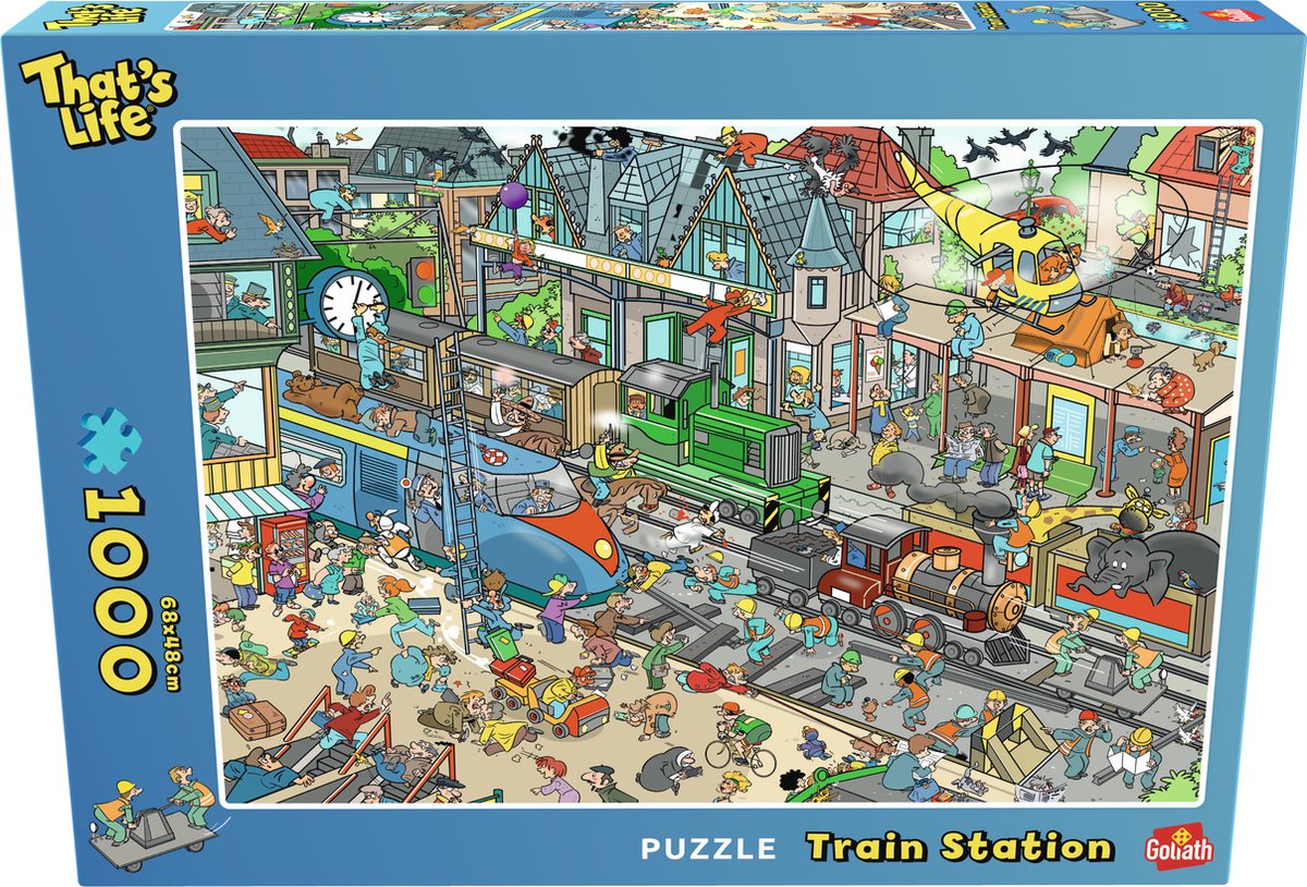 Goliath Thats Life: Train Station Edition - 1000 Puzzelstukjes - Legpuzzel (68x48cm)