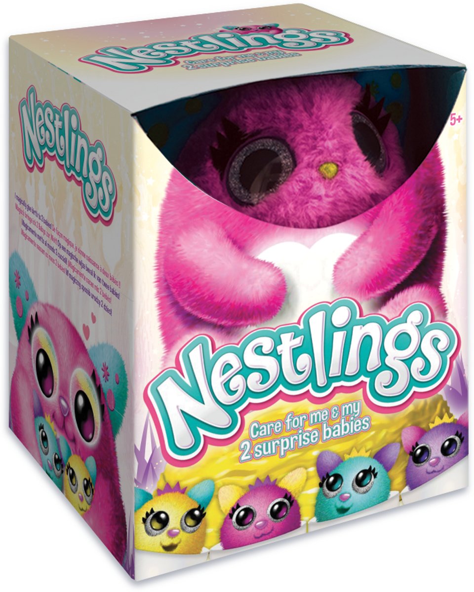 Nestlings - Roze - Interactieve knuffel - Goliath