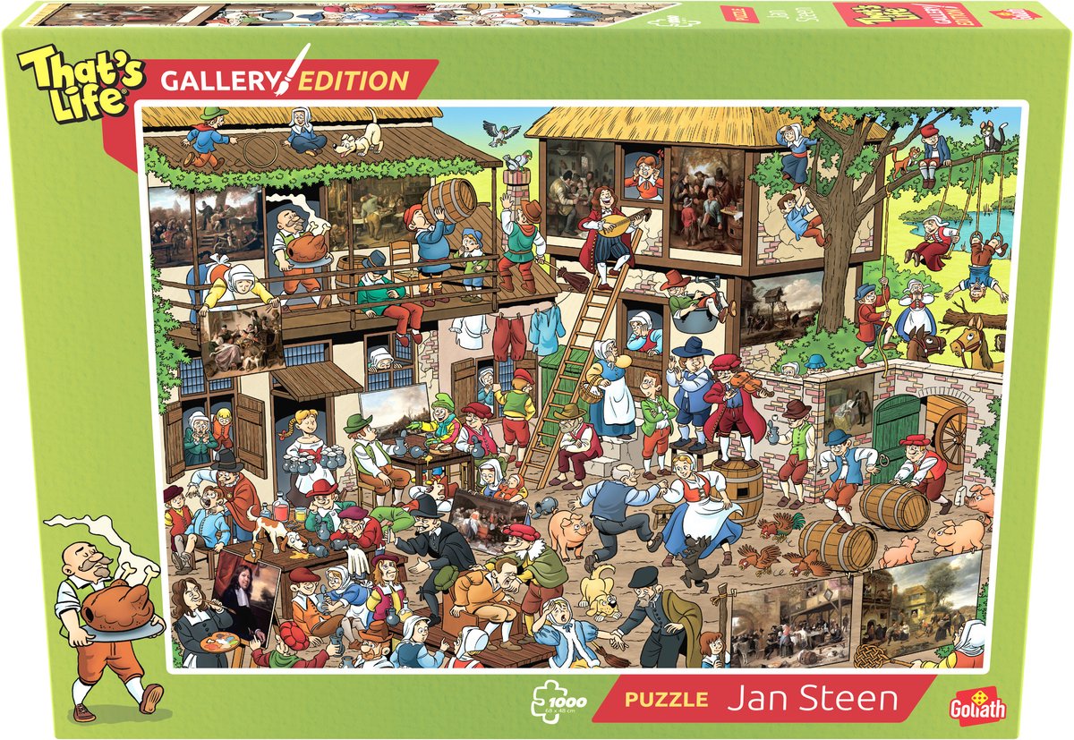 Thats Life Gallery Edition Jan Steen - 1000 Puzzelstukjes - Legpuzzel (68x48cm)