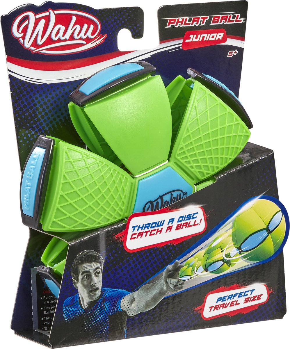 Wahu Phlat Ball Junior - Gooi een schijf, vang een bal! - Groen