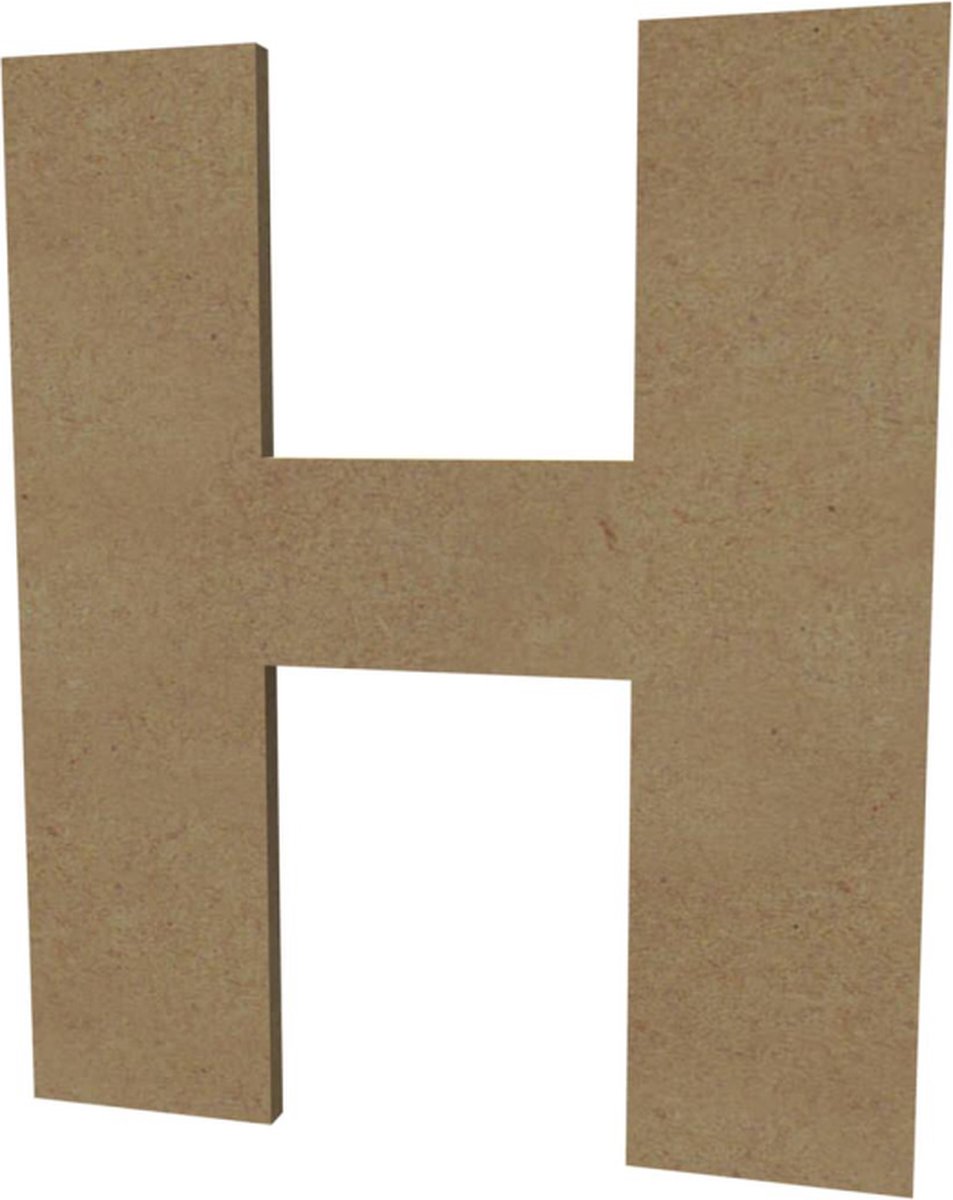 Gomille MDF Hoofdletter H 20 cm