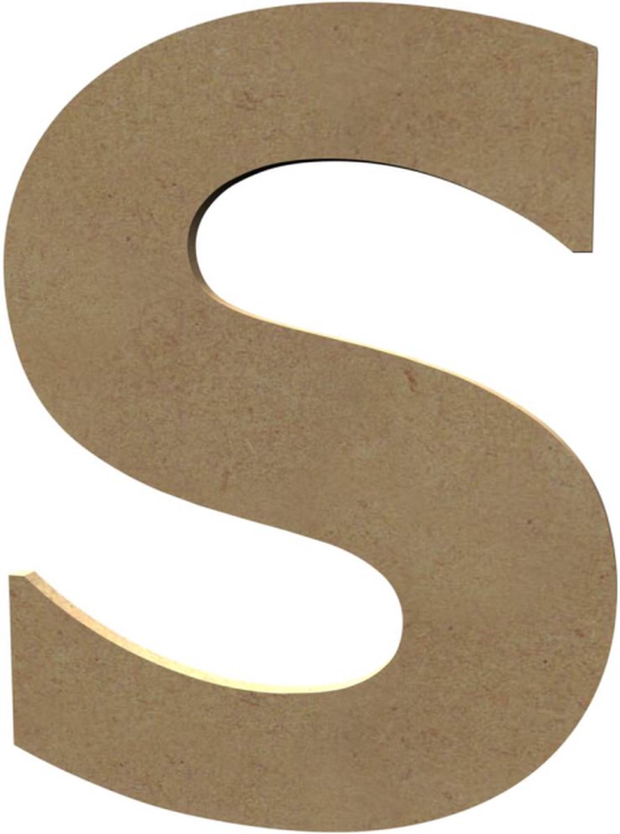 Gomille MDF Hoofdletter S 20 cm