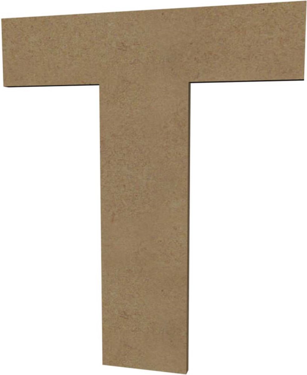 Gomille MDF Hoofdletter T 20 cm