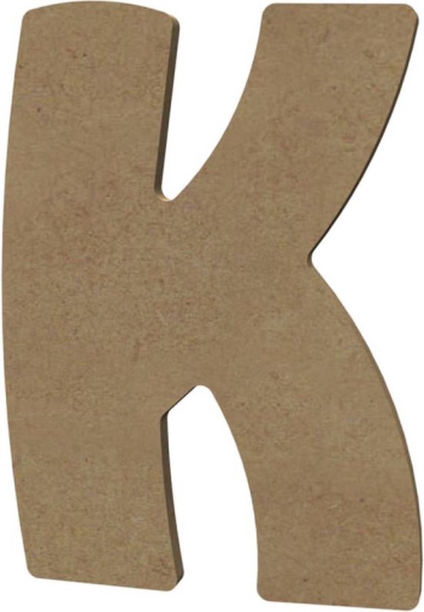 Gomille MDF Letter K 15 cm