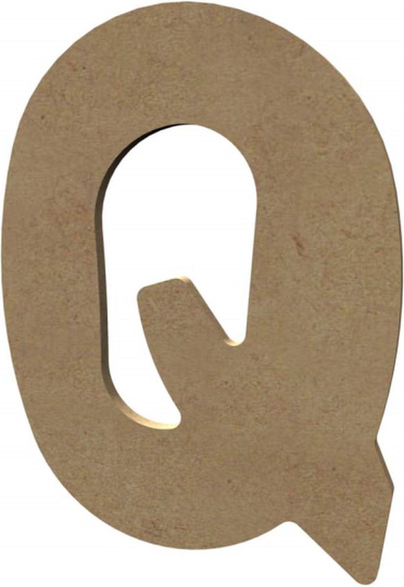 Gomille MDF Letter Q 15 cm
