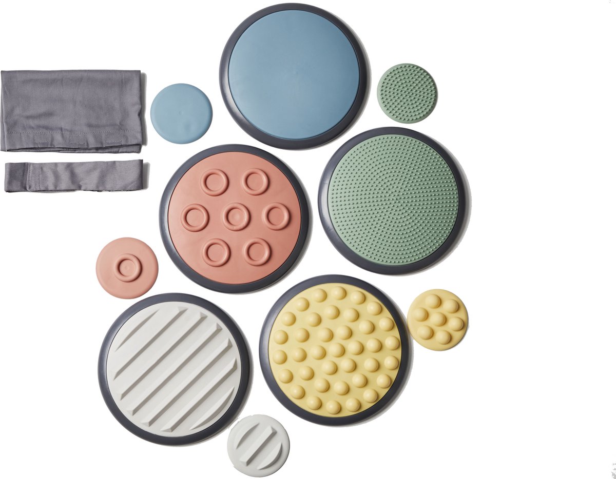   noorse tactille schijven - evenwicht - balans - coördinatie - Noors