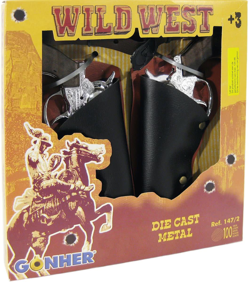   Klappertjespistool Cowboy Set - 100 schots