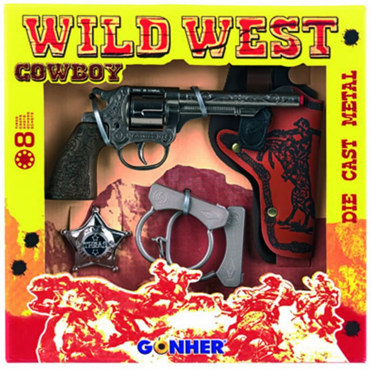 Gonher Speelset Cowboy 4-delig