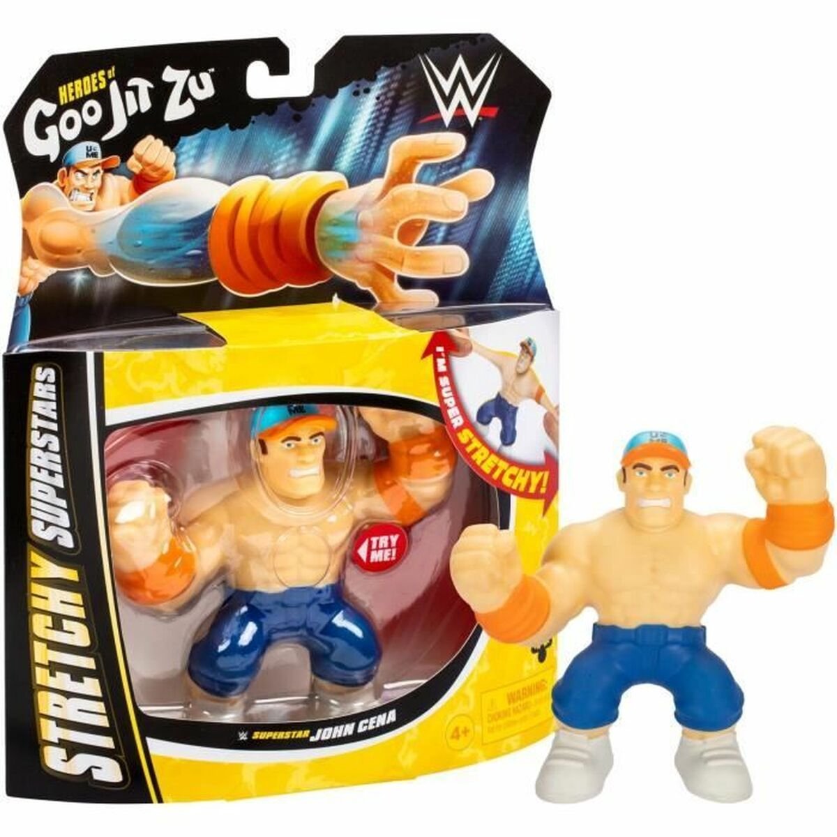 Rekbaar figuur - GOO JIT ZU WWE - John Cena - 11 cm - Elastische textuur - Rekbaar 3x