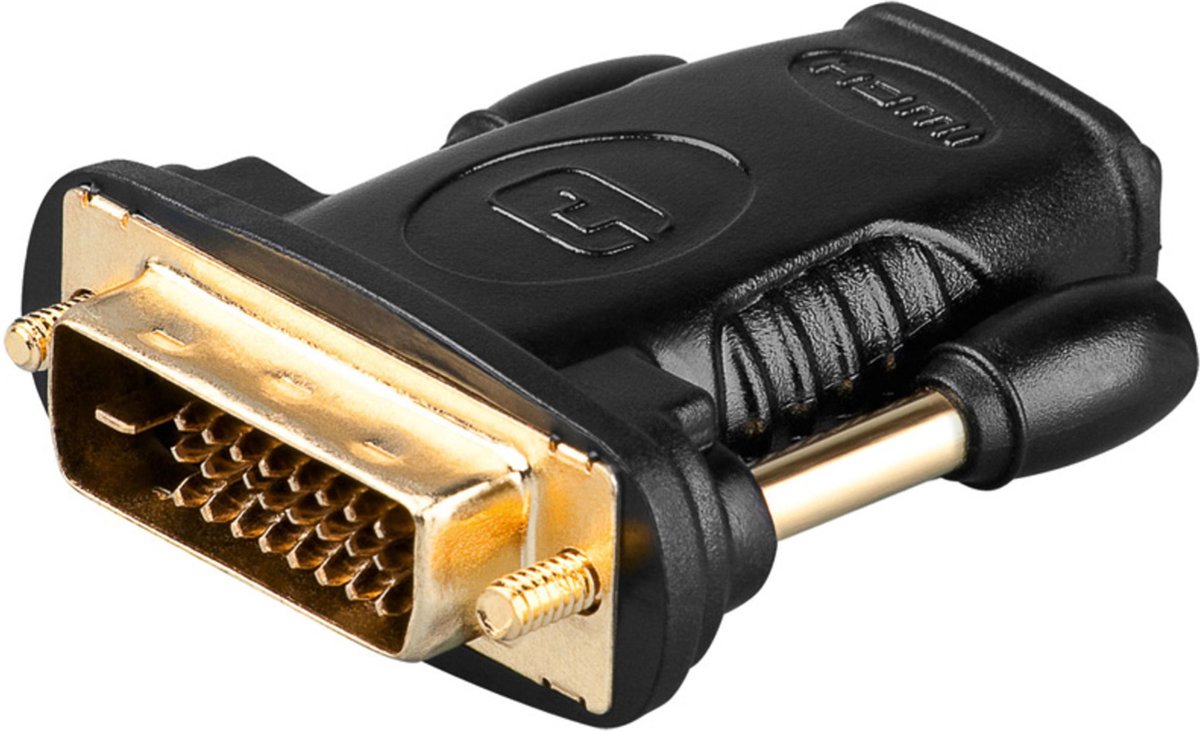 goobay HDMI / DVI Adapter HDMI 19pin voor / DVI-D 24+1 M. - Accessoire voor video techniek