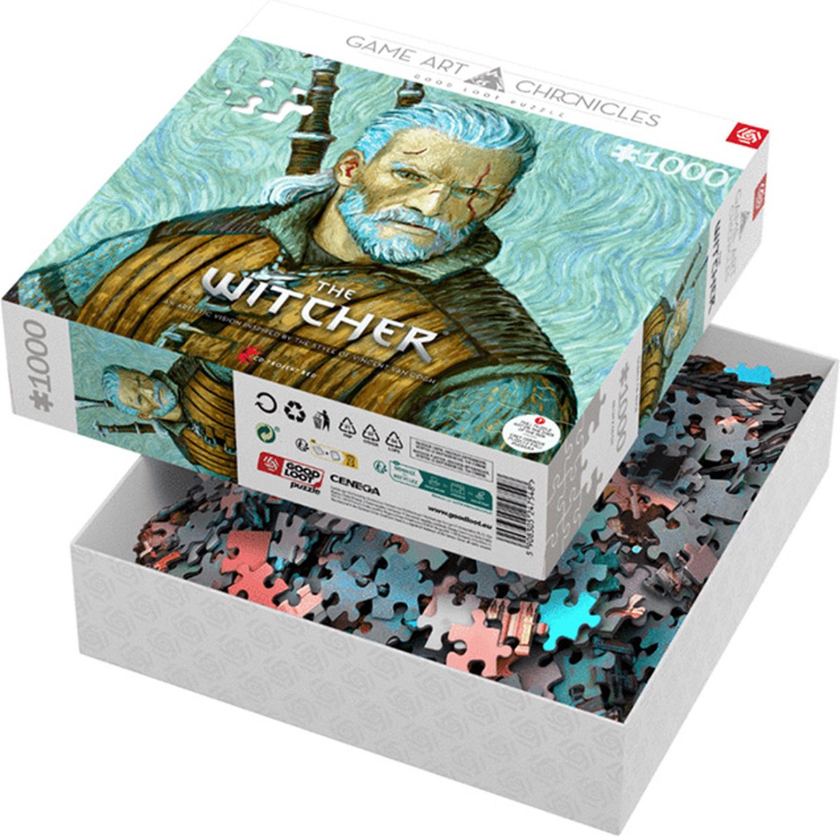 Good Loot - The Witcher Geralt of Rivia & Vincent van Gogh Puzzel - Puzzel 1000 Stukjes