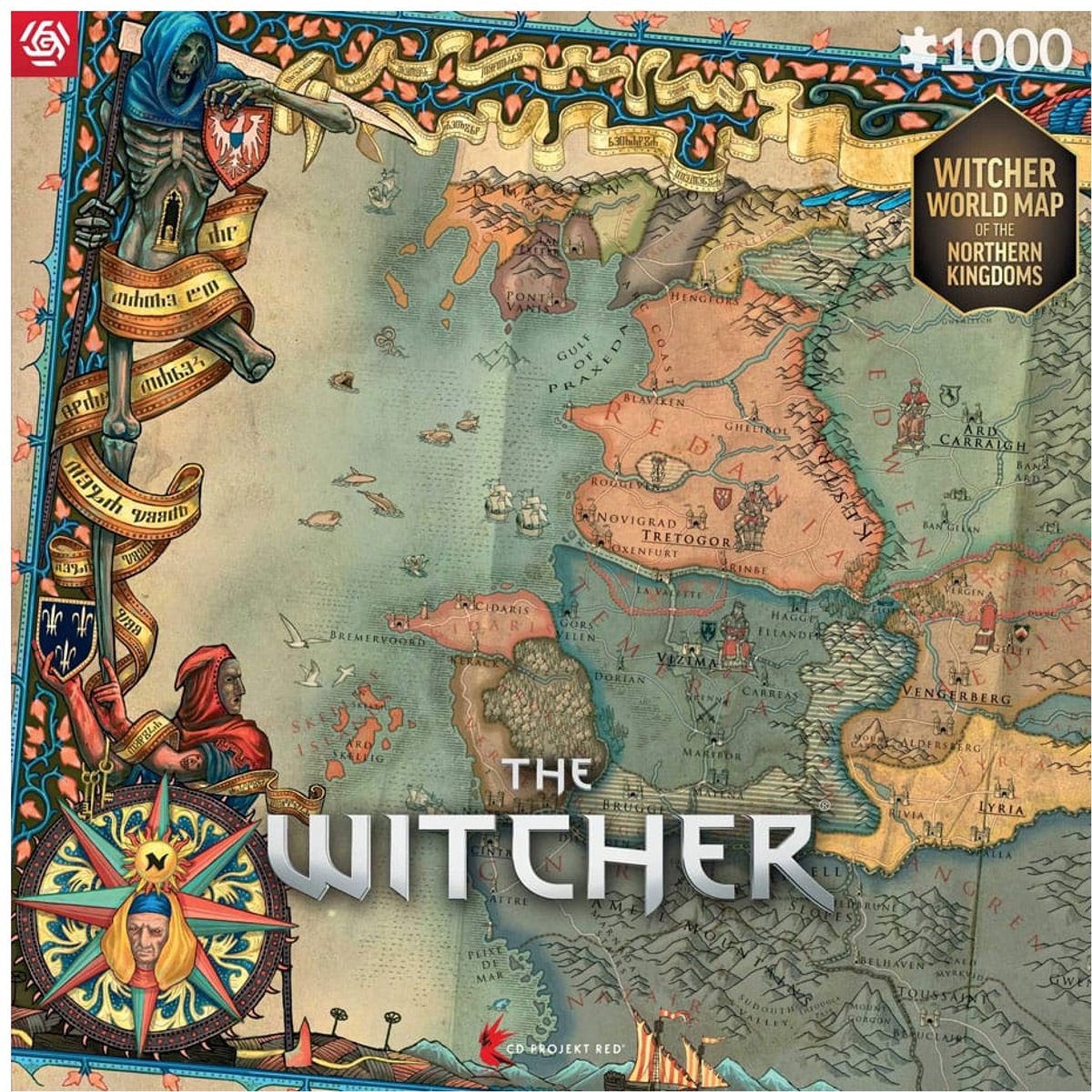 Good Loot The Witcher: Northern Kingdom Map Legpuzzel 1000 stuk(s) Videospel