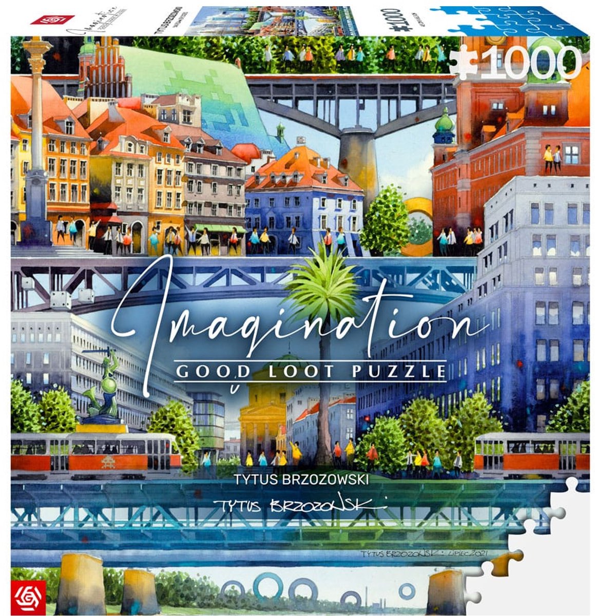 Good Loot Tytus Brzozowski Imagination Puzzle Warsaw Bridges (1000 pieces) Puzzles