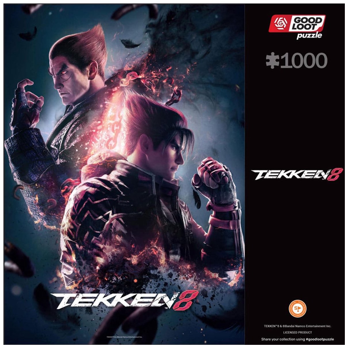 Tekken 8 - Puzzel 1000 Stukjes - Game Puzzel met Jin en Kazuya - fan puzzel