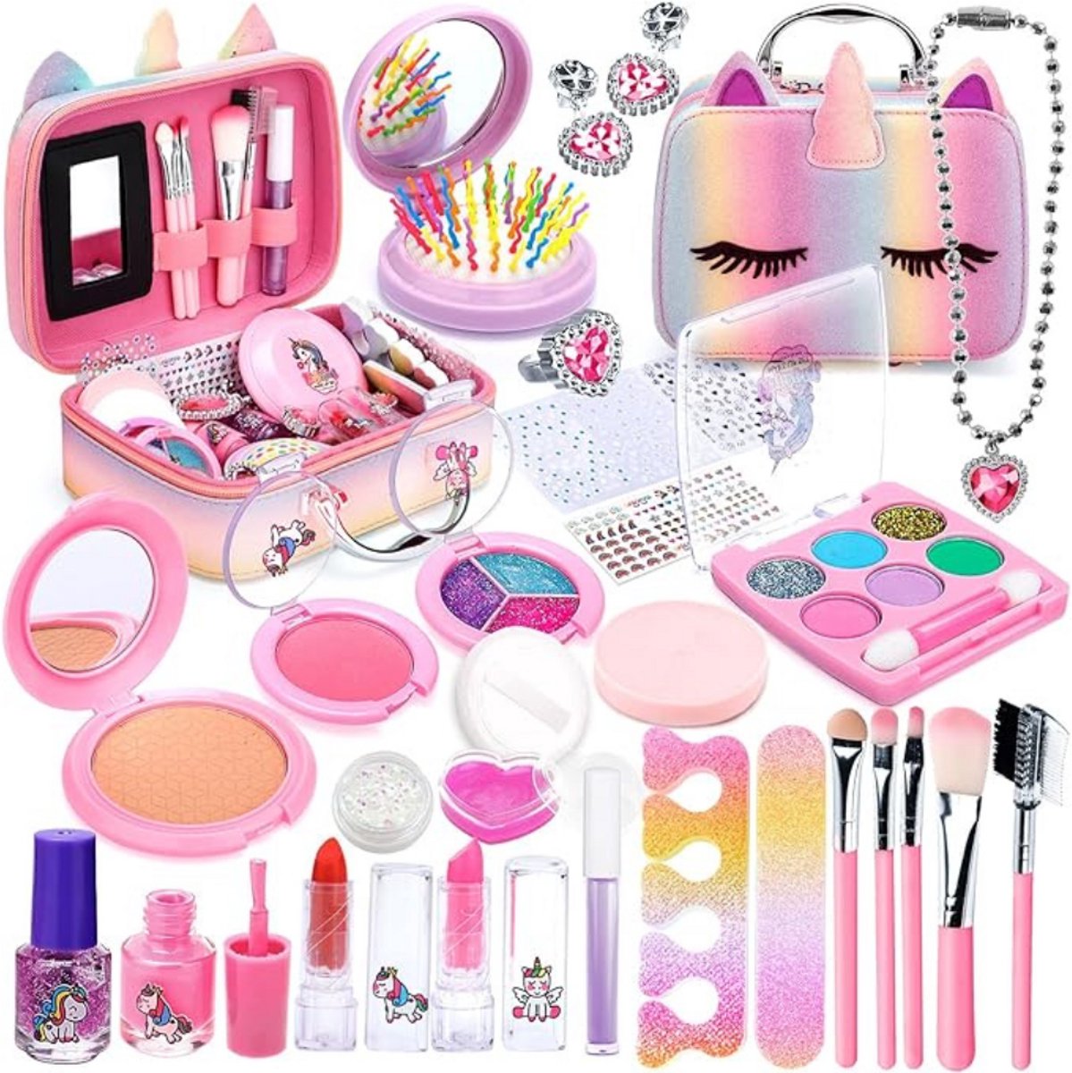 Goodivery ® - Kinder Make Up Meisje - Make-up Set voor Meisjes - 31 stuks - Wasbaar