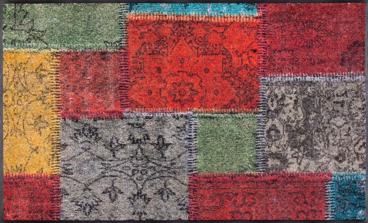 Goodivery ® Decoratieve en Wash + Dry Deurmat met Bloemenmotief voor Binnen en Buiten