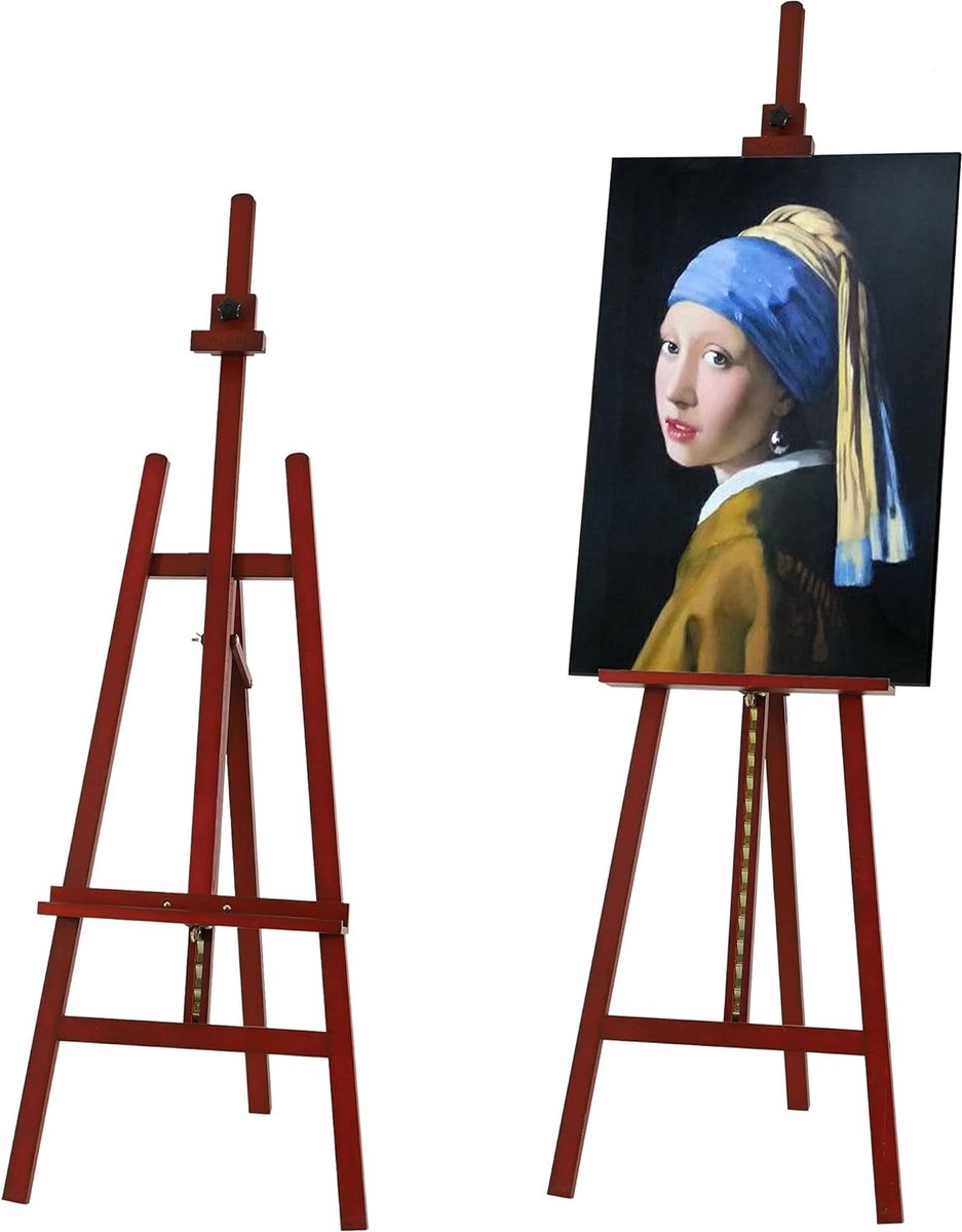   ® Houten A-Frame   Met Verstelbare Hoogte Voor Canvas En Displays