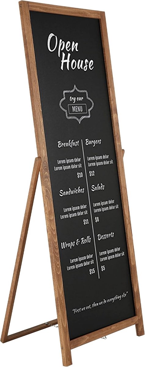 Goodivery ® Houten Retro Vloerbord Met Schrijfoppervlak Voor Creatieve Reclame