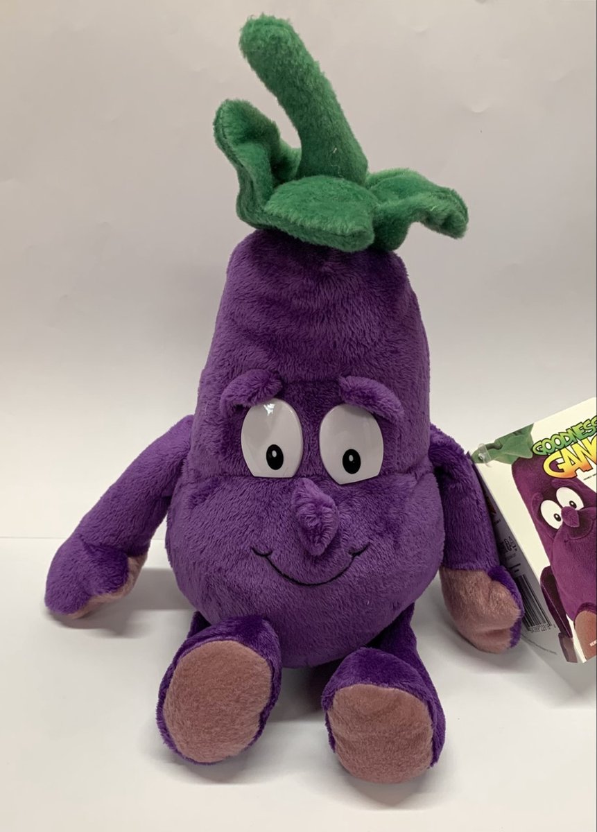 Goodness Gang - Aubergine knuffel - 25 cm - Pluche