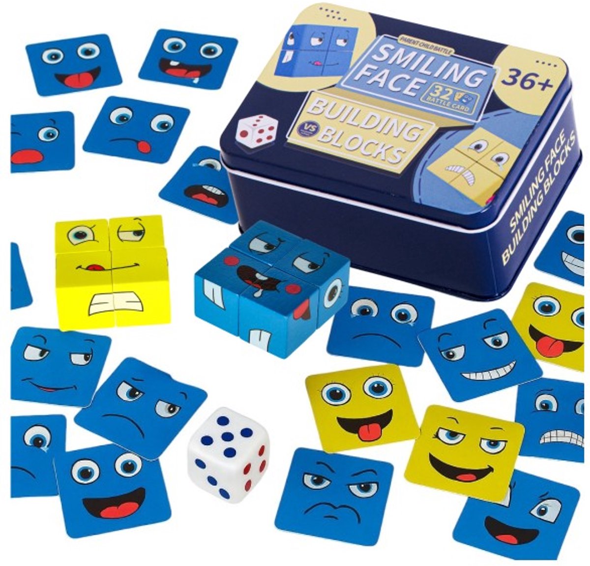 Goodz4All Educatief Speelgoed Emoties Puzzel Spel voor Kinderen Emotie Leren Herkennen en Benoemen