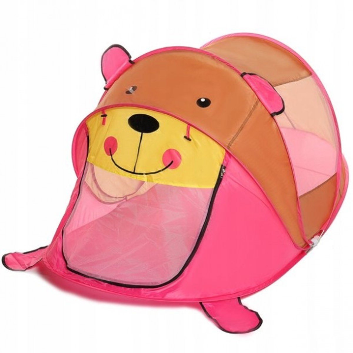 Goodz4All Popup Dieren Speelgoed Speeltent Pop Up Tent Speelhuis Kindertent Beer Roze 182x96x86 cm Pop-up Tenten