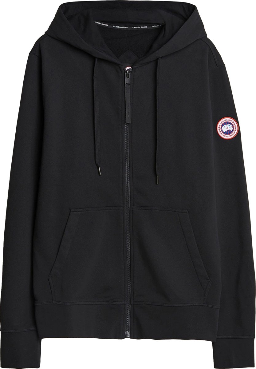 Canada Goose Huron Full Zip Hoodie Zwart.