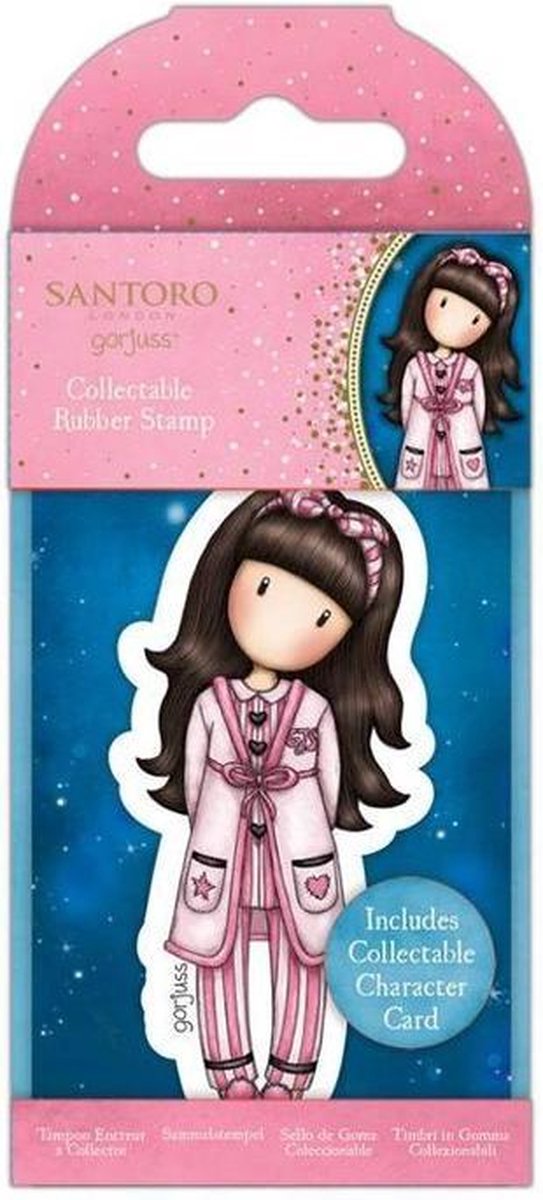 Gorjuss: Collectable Mini Rubber Stamp No.83 Goodnight Gorjuss (GOR 907348)