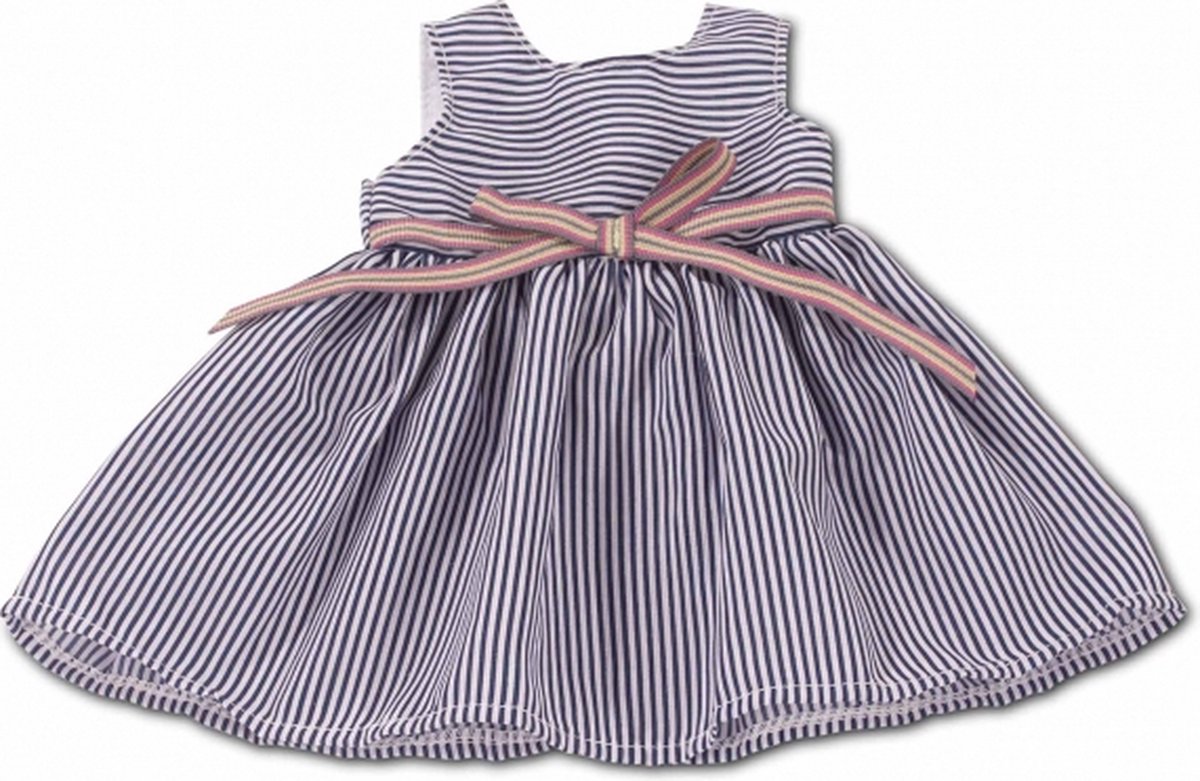 Götz poppenkleding jurk maritieme strepen voor pop van 45-50cm (XL)