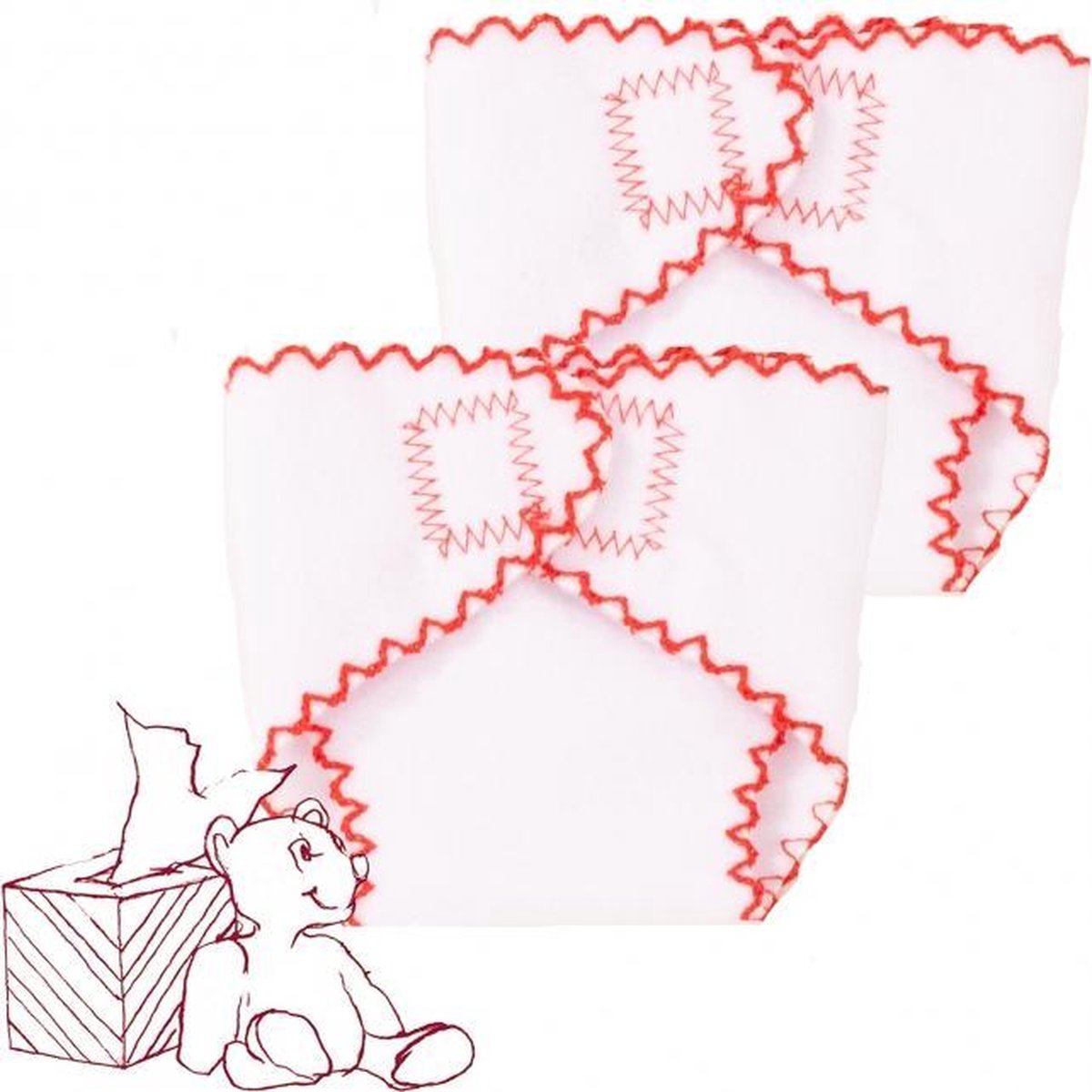 Götz poppenverzorging wasbare luiers set van 2 voor pop van 30-33cm