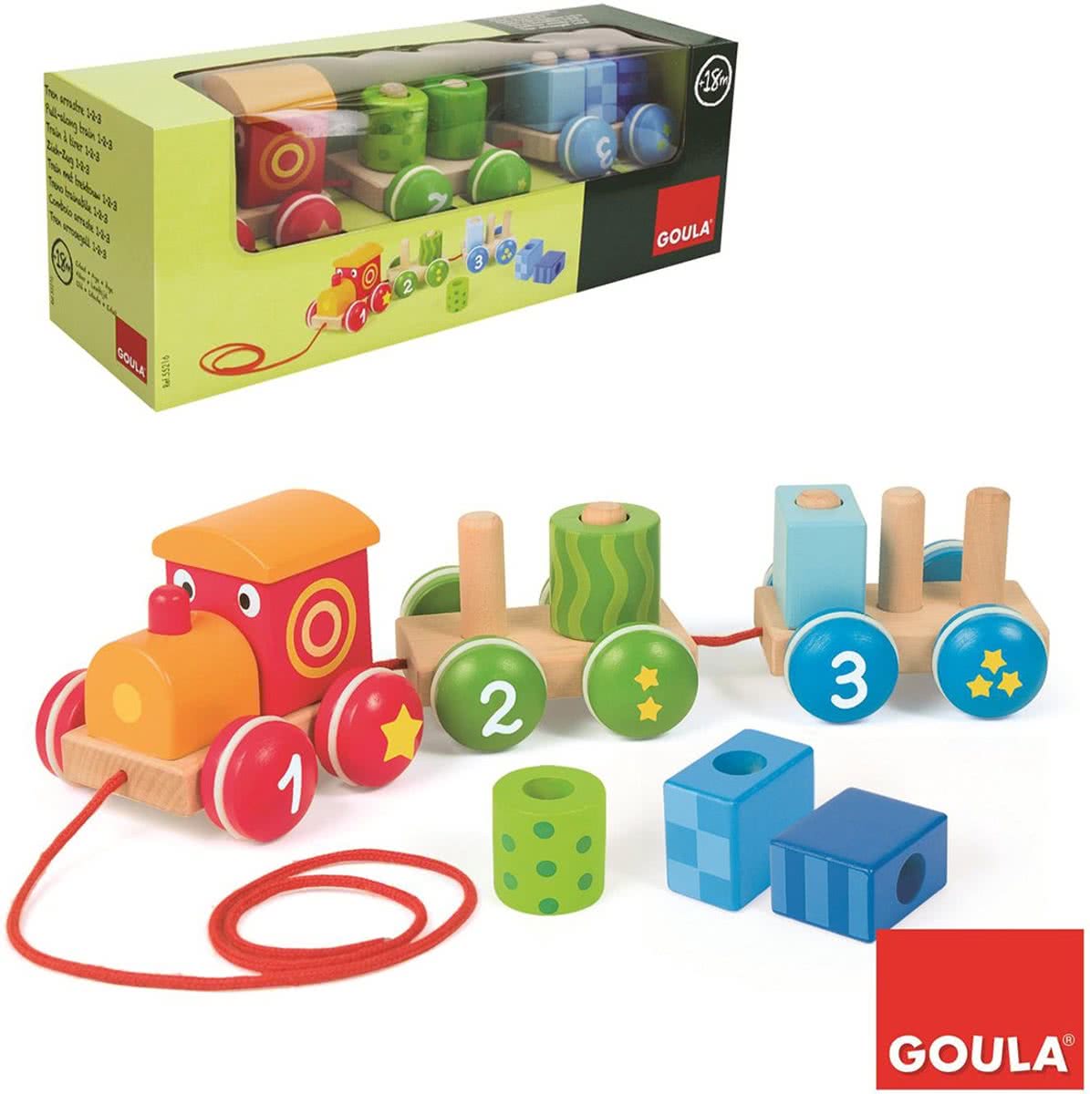 Goula Houten Trein 123 - Trekvoertuig